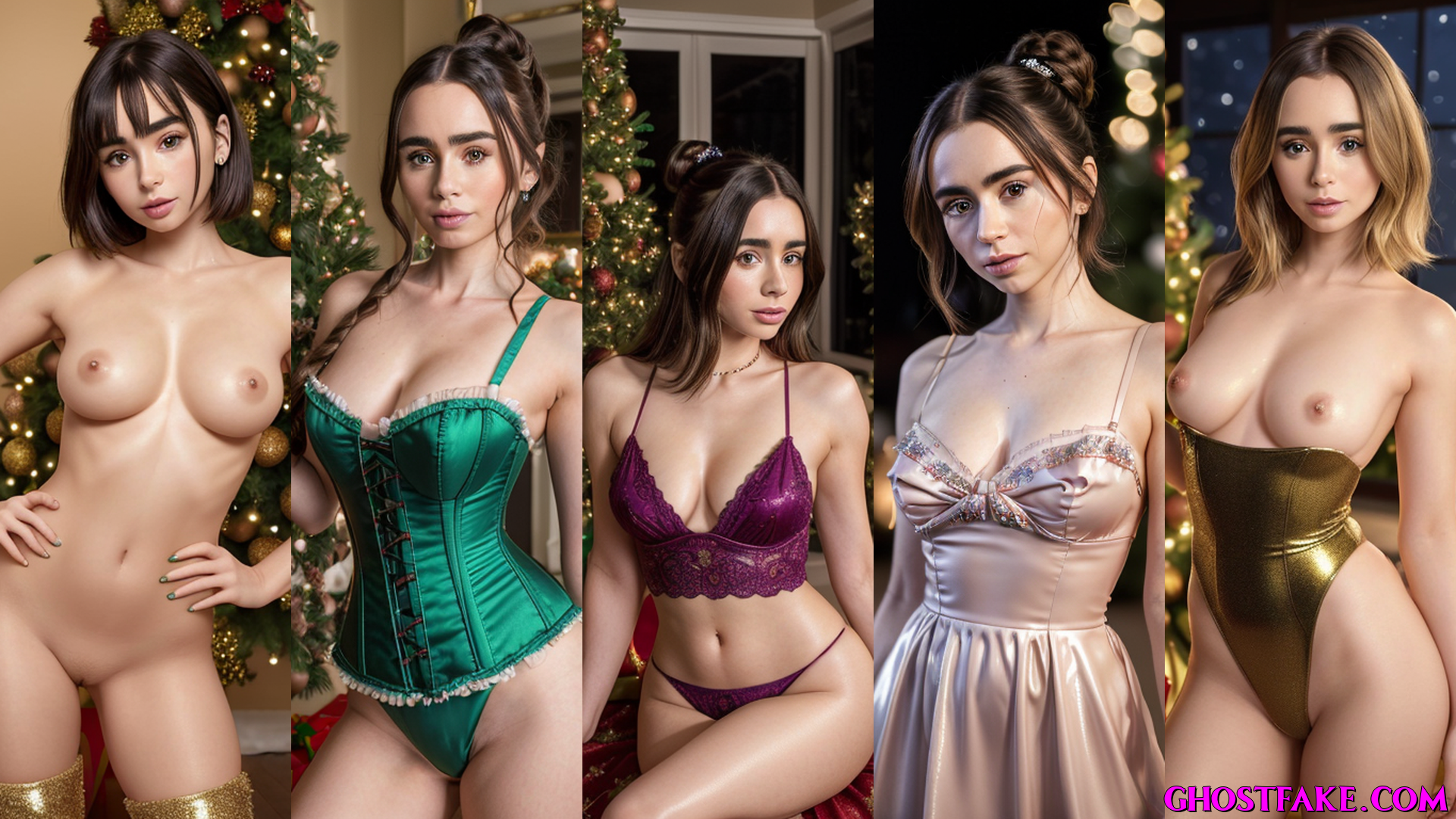 Lily Collins Christmas