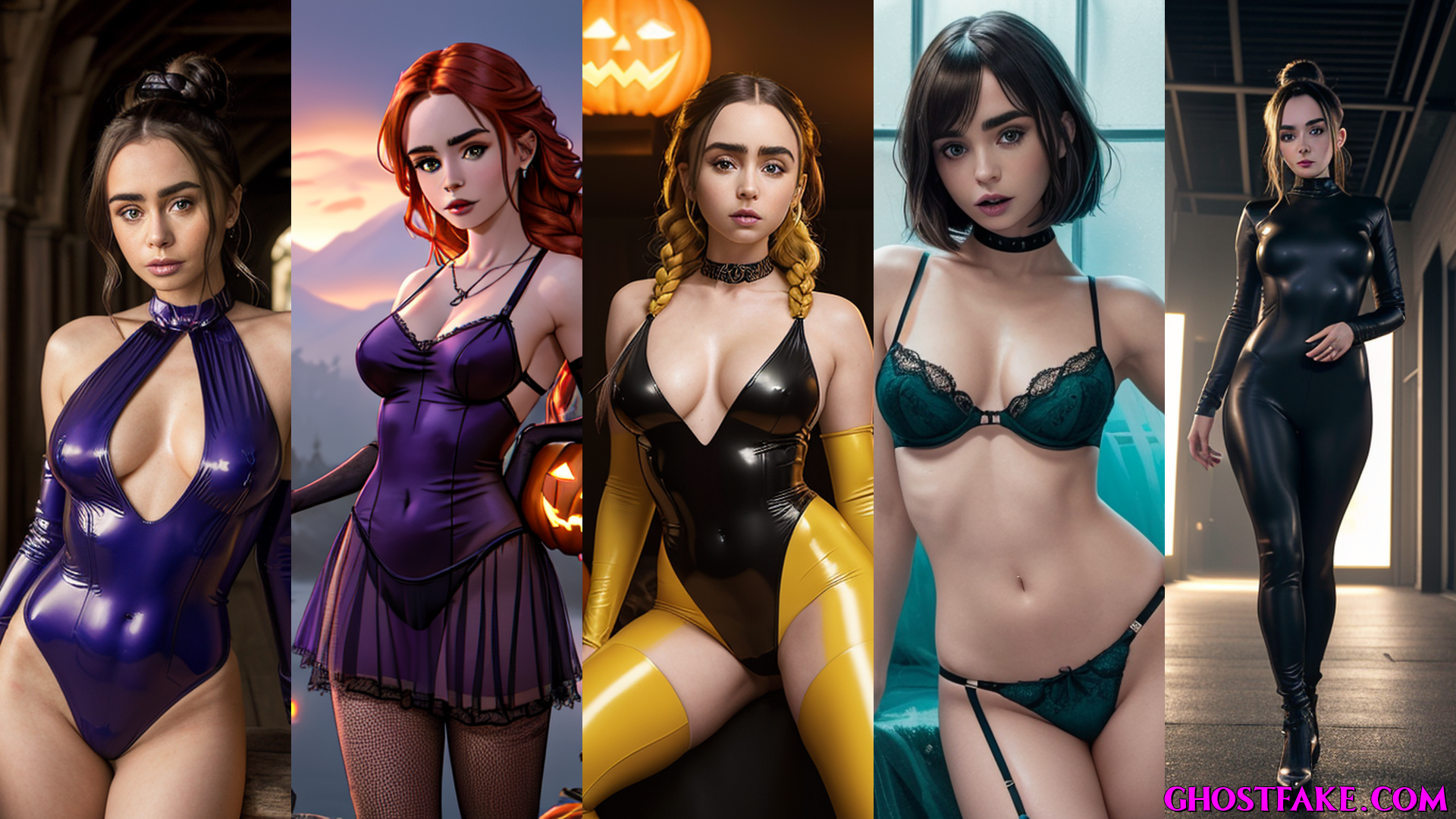 Lily Collins Halloween