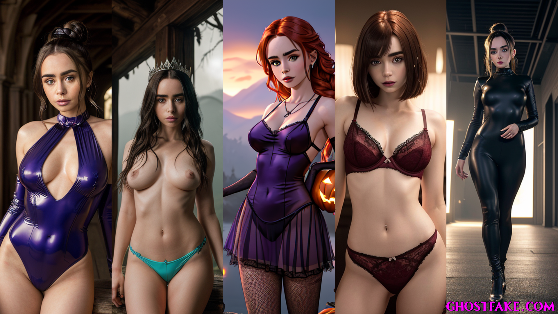 Lily Collins Halloween