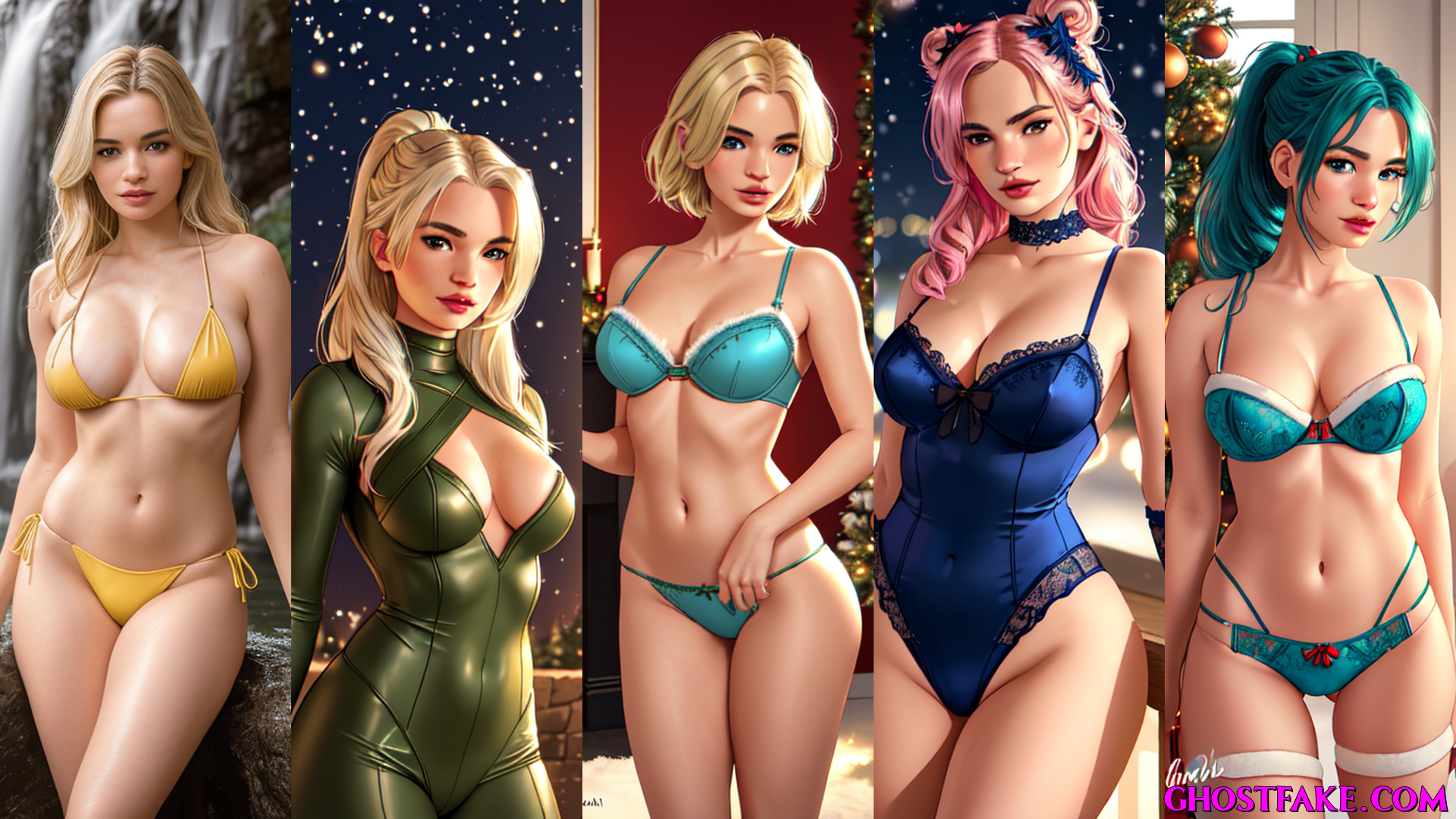 Lily James Christmas